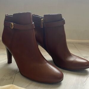 Tori Burch Leather Ankle Boots